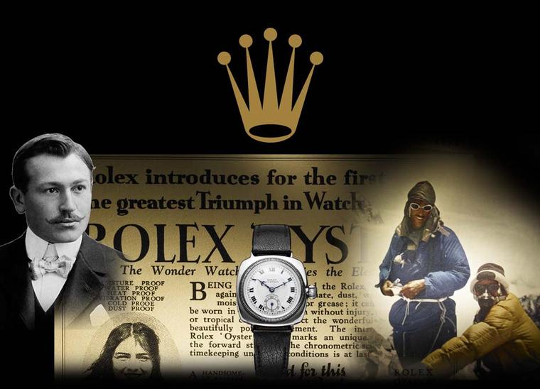 The logo of the giant Swiss watchmaker Rolex is a five-pronged crown, a suitable symbol for the king of the watch castle.